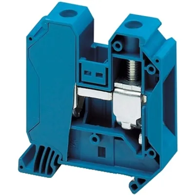 Terminal block, Linergy TR, blue, 35mm², passthrough, 2 points, set of 10