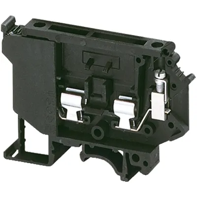 Terminal block, Linergy TR, fused disconnect type, for 5x20/25/30mm fuse, with led 12 to 30V, 2 points, black