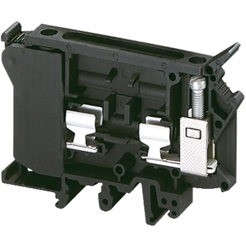Terminal block, Linergy TR, fused disconnect type, for 6.3x32mm cartridge fuse, 2 points, 6mm², black