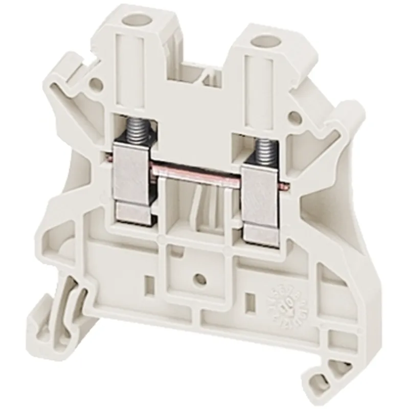 Terminal block, Linergy TR, screw type, feed through, 2 points, 4mm², white, set of 50