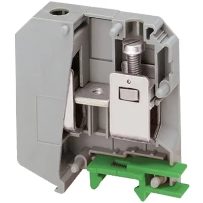 Terminal block, Linergy TR, grey, 50mm², passthrough, 2 points, set of 10