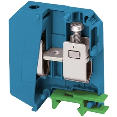 Terminal block, Linergy TR, screw type, feed through, 2 points, 50mm², blue, set of 50
