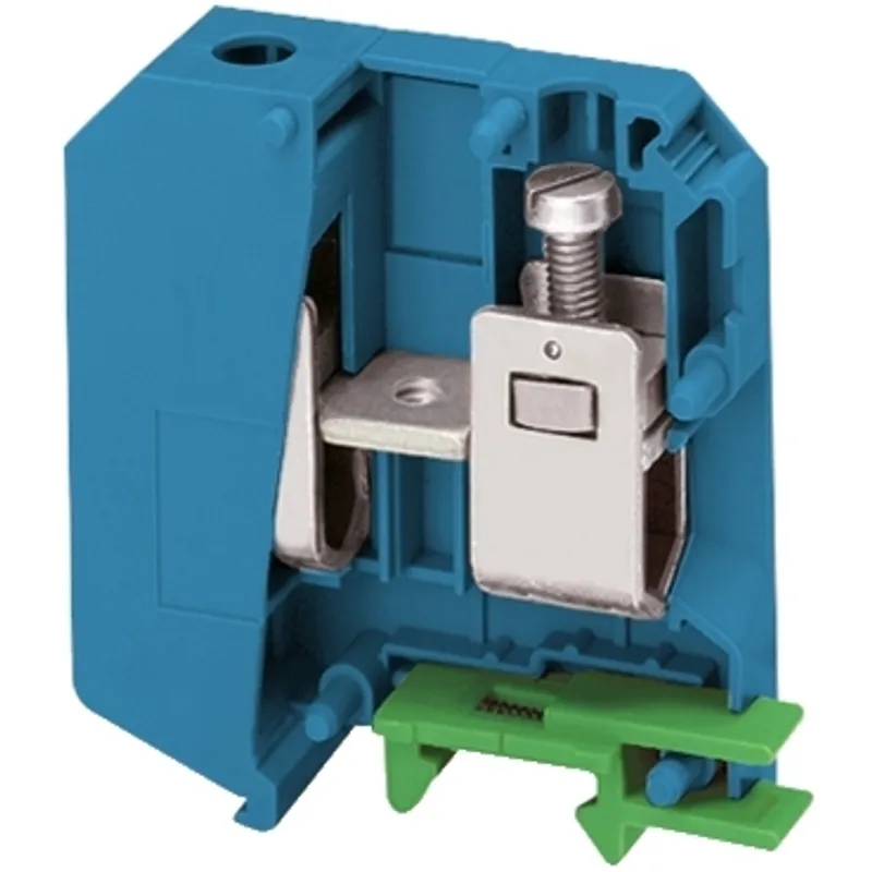 Terminal block, Linergy TR, screw type, feed through, 2 points, 50mm², blue, set of 50