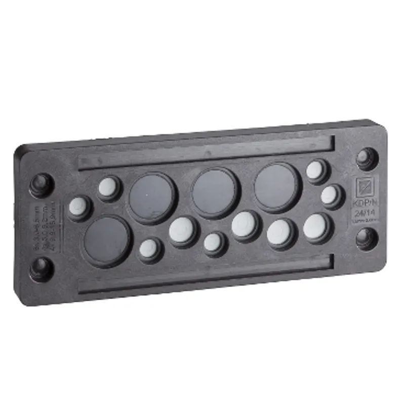 Cable passage IP65 w/o connectors, 17 entries.