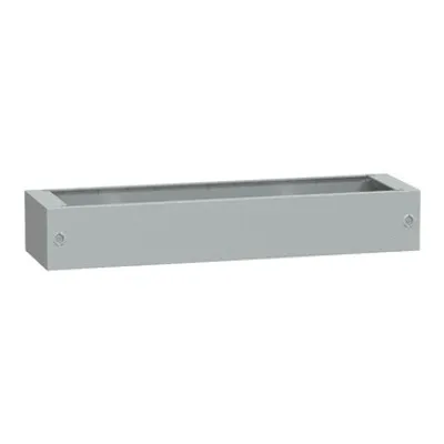 Polyester glassreinf. plinth for encl. PLA(T)124 front opening IP44-IK10 RAL7035