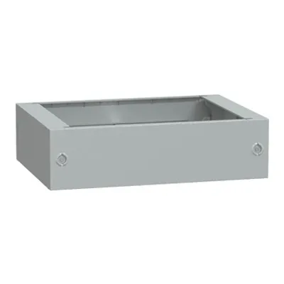 Polyester glassreinf. plinth for encl. PLA(T)76 front opening IP44-IK10 RAL7035