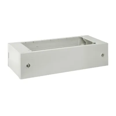 Polyester glassreinforced plinth for encl. PLM75 front opening IP44-IK10 RAL7035