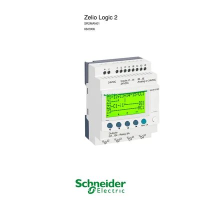 Schneider Electric SR2MAN01FR – Documentation - Zelio Logic programming on the smart relay - FR