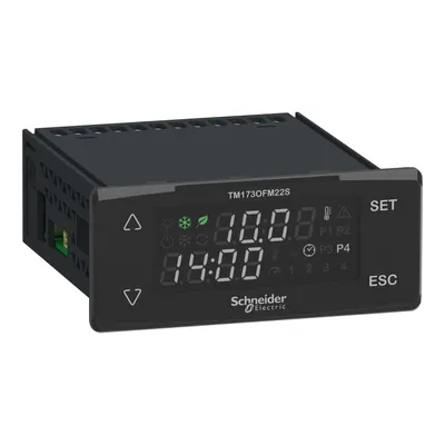 Controller, Modicon M171/M172/M173, flush mounted, 22 IO, 2 RS485, solid state relay
