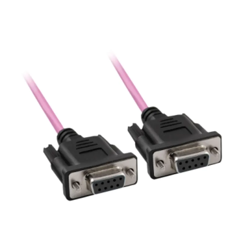 CANopen cordset - molded female SUB-D9 connectors - standard - IP20 - UL - 1 m