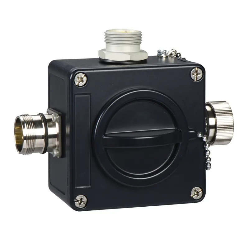 Fipio bus T-junction box - 1 male M23+1 female M23+1 male 7/8'' connector - IP67