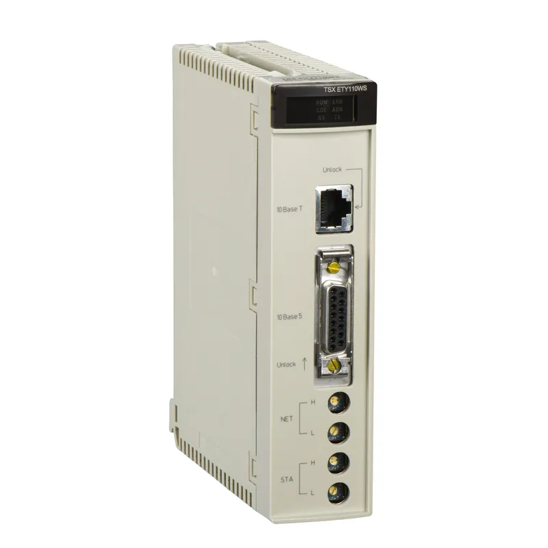 Ethernet TCP/IP module, Modicon Premium, Ethway, Modbus TCP, Uni-Telway, 800mA at 5VDC, 10Mbit/s
