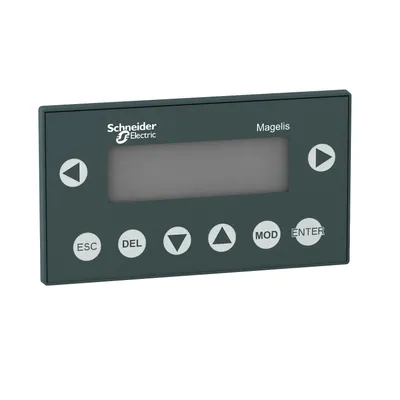 small panel with keypad - with matrix screen - green - 5 V