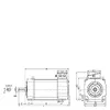 Siemens 1PH8186-1HF23-2ZD2-Z K40+L27+P00+P0C+Y84 – SIMOTICS M compact asynchronous motor 1500 r/min, 93 kW — photo 2 of 2