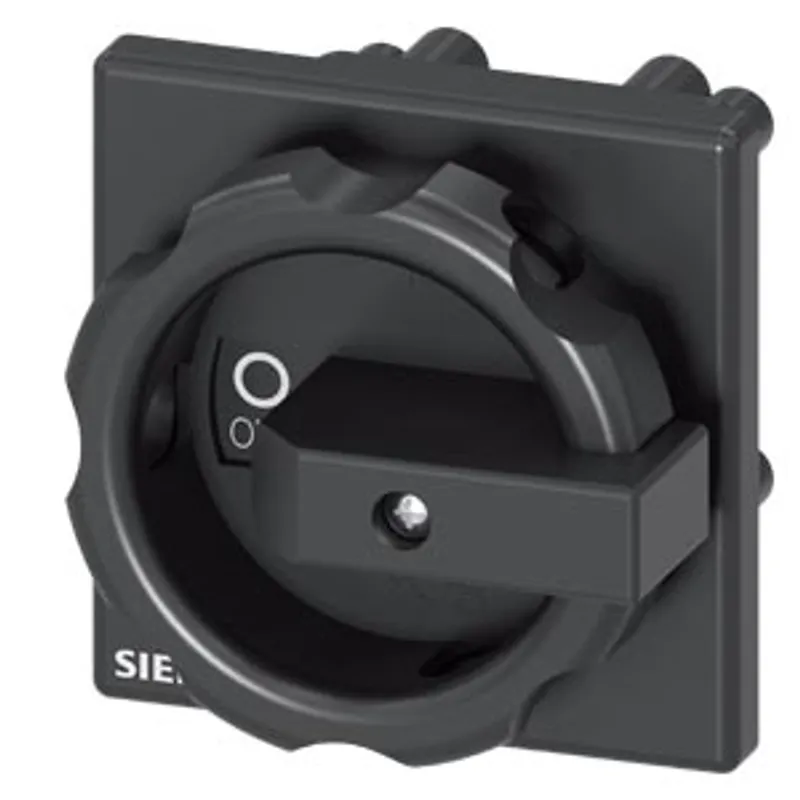 Siemens 3LD9344-4C – Rotary operating mechanism, black 66x66 mm ground plate mounting Central hole mounting 22.5mm mm — photo 1 of 4