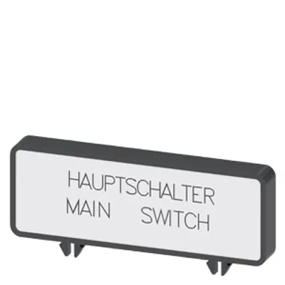 Siemens 3LD9346-1A – Additional label, German/English "Hauptschalter/Main Switch" , accessories for 3LD3 switch disconnectors
