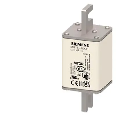 Siemens 3NB1138-1KK11 – SITOR fuse size 1 550A aR 600V dc/750V VSI 700V dc UL @MBC 6xIn screw connection M10 110mm slotted knives Siemens 3NB1138-1KK11 – SITOR fuse size 1 550A aR 600V dc/750V VSI 700V dc UL @MBC 6xIn screw connection M10 110mm slotted knives