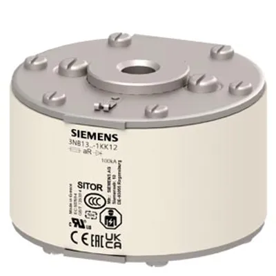 Siemens 3NB1347-1KK12 – SITOR fuse size 3 900A aR 600V dc/1000V VSI 750V dc UL @MBC 6xIn screw connection M12 73mm flat contacts Siemens 3NB1347-1KK12 – SITOR fuse size 3 900A aR 600V dc/1000V VSI 750V dc UL @MBC 6xIn screw connection M12 73mm flat contacts