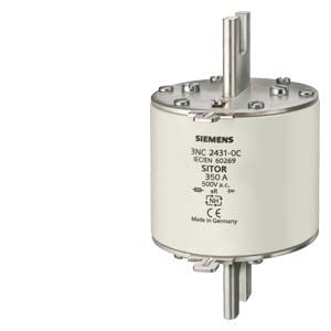Siemens 3NC8423-0C – SITOR fuse link, with slotted blade contacts, NH3, In: 150 A, gR, Un AC: 690 V, Un DC: 440 V, front indicator — photo 1 of 3