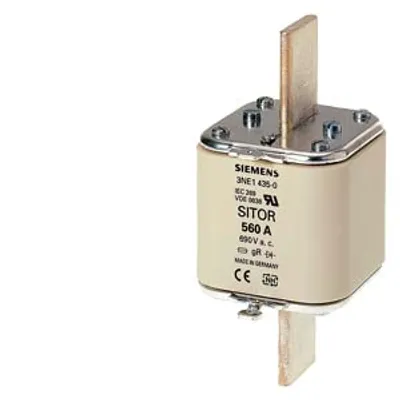 Siemens 3NE1437-0 – SITOR fuse link, with blade contacts, NH3, In: 710 A, gS, Un AC: 690 V, Un DC: 440 V, front indicator Siemens 3NE1437-0 – SITOR fuse link, with blade contacts, NH3, In: 710 A, gS, Un AC: 690 V, Un DC: 440 V, front indicator