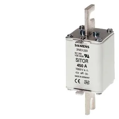 Siemens 3NE3224 – SITOR fuse link, with slotted blade contacts, NH1, In: 160 A, aR, Un AC: 1000 V, front indicator Siemens 3NE3224 – SITOR fuse link, with slotted blade contacts, NH1, In: 160 A, aR, Un AC: 1000 V, front indicator
