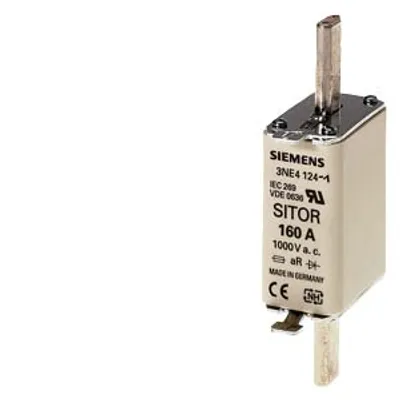 Siemens 3NE4101 – SITOR fuse link, with blade contacts, NH0, In: 32 A, gR, Un AC: 1000 V, Un DC: 250 V, front indicator Siemens 3NE4101 – SITOR fuse link, with blade contacts, NH0, In: 32 A, gR, Un AC: 1000 V, Un DC: 250 V, front indicator