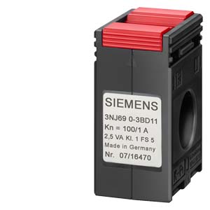 Siemens 3NJ6920-3BB11 – Accessory for Switch disconnector with fuses In-line design, pluggable current transformer 50/1 A, Cl. 1, 1 VA — photo 1 of 2