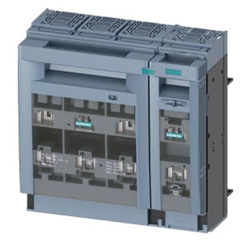 Siemens 3NP1154-1BC10 – SENTRON, fuse switch disconnector 3NP1, 4-pole, NH2, 400 A, for 60mm 8US busbar system, flat terminal — photo 1 of 4