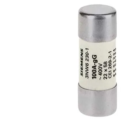 Siemens 3NW6220-1 – SENTRON, cylindrical fuse link, 22x58 mm, 50 A, gG
