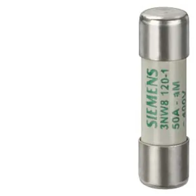 Siemens 3NW8120-1 – SENTRON, cylindrical fuse link, 14x51 mm, 50 A, aM, Un AC: 400 V Siemens 3NW8120-1 – SENTRON, cylindrical fuse link, 14x51 mm, 50 A, aM, Un AC: 400 V