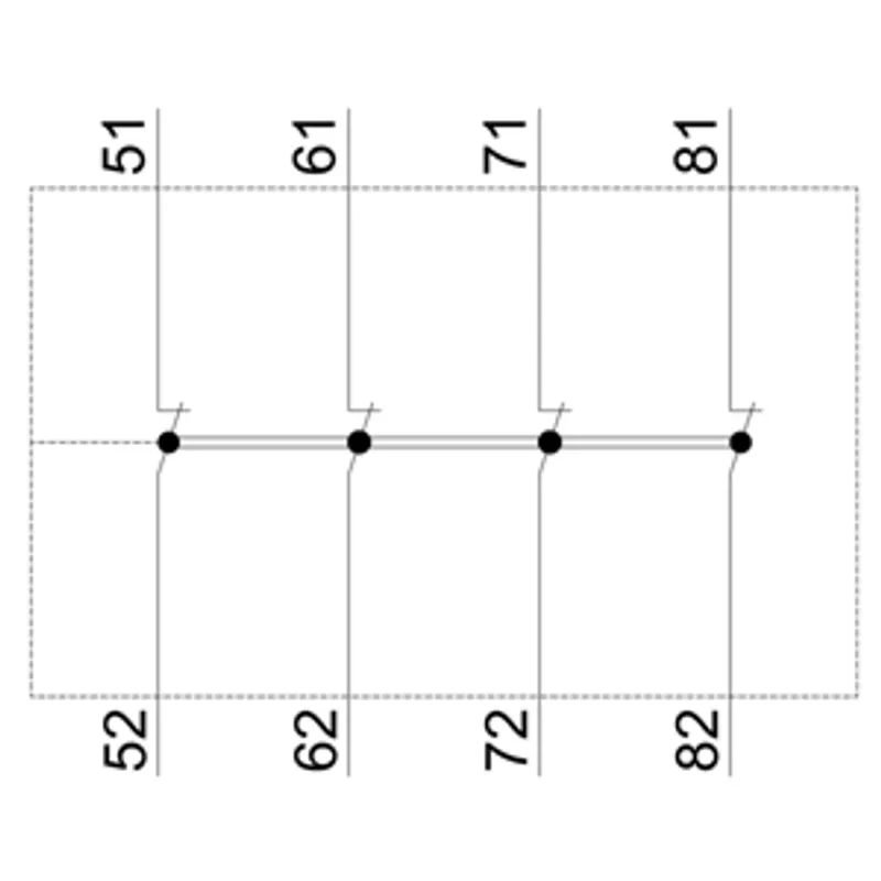 Siemens 3RH2911-1GA04-Z W96 – Auxiliary switch, on the front, 4 NC, 51/52, 61/62, 71/72 — photo 6 of 6