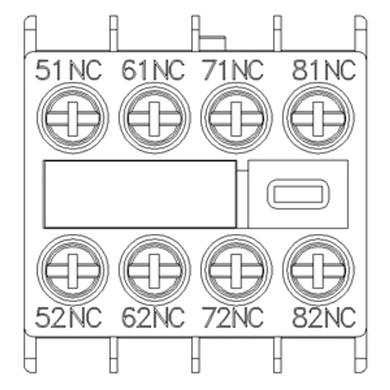 Siemens 3RH2911-1GA04-Z W98 – Auxiliary switch, on the front, 4 NC, 51/52, 61/62, 71/72 — photo 2 of 6