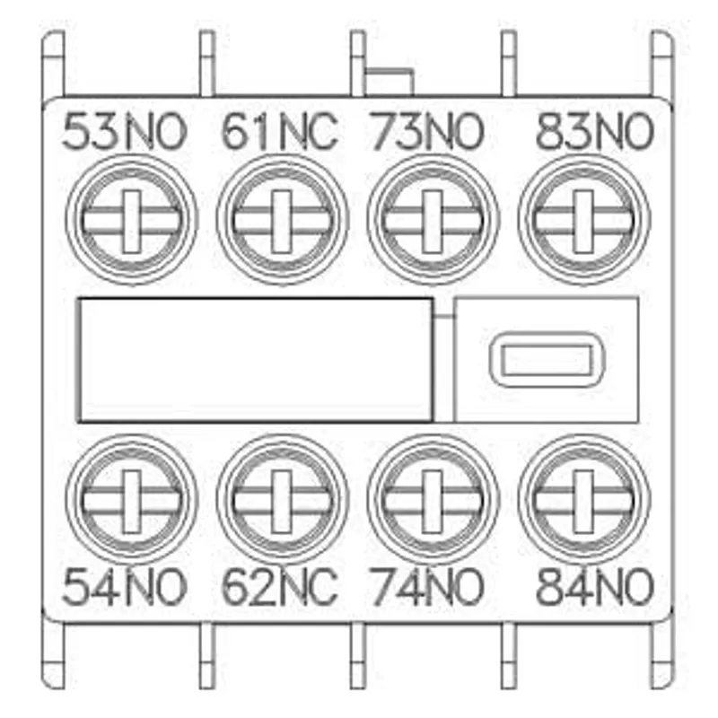 Siemens 3RH2911-1GA31-Z W98 – Auxiliary switch, on the front, 3 NO + 1 NC, 53/54, 61/62 — photo 2 of 6