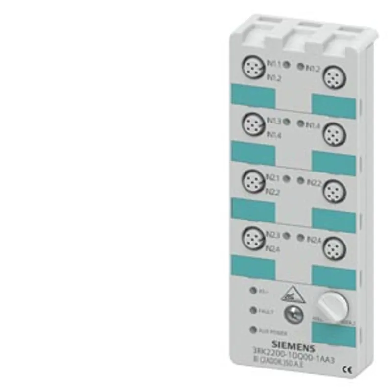 Siemens 3RK2200-1DQ00-1AA3 – AS-i Compact Module K60 digital A/B device, 8 DI, IP67 — photo 1 of 3