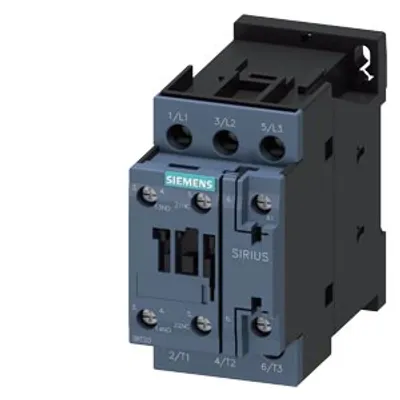 Siemens 3RT2024-1AB00 – Power contactor, AC-3e/AC-3, 12 A, 5.5 kW / 400 V, 3-pole