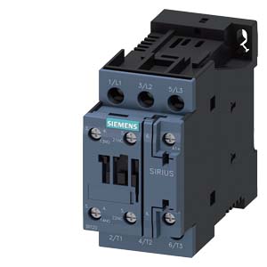 Siemens 3RT2027-1BB40 – Power contactor, AC-3e/AC-3, 32 A, 15 kW / 400 V, 3-pole