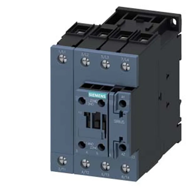 Siemens 3RT2337-1NF30 – Contactor AC-1, 110 A, 400 V / 40 °C, 4-pole, 83-155 V AC/DC, 50/60 Hz, with integrated varistor — photo 1 of 6