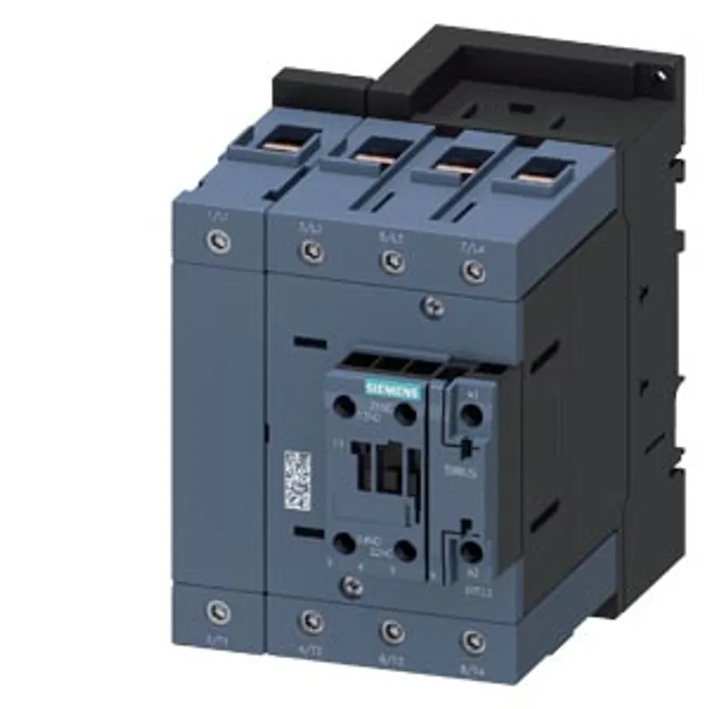 Siemens 3RT2344-1NF30 – Contactor AC-1, 110 A, 400 V / 40 °C, 4-pole, 83-155 V AC/DC, 50/60 Hz, with integrated varistor — photo 1 of 6