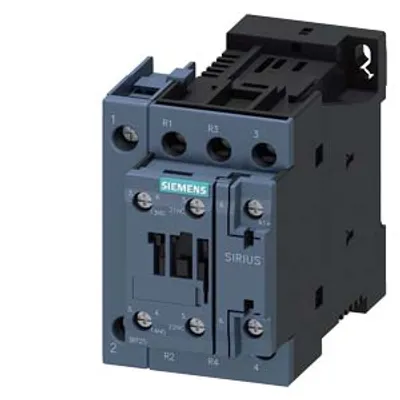 Siemens 3RT2526-1BP40 – Power contactor, AC-3, 25 A, 11 kW / 400 V, 4-pole, 230 V DC, main contacts: 2 NO + 2 NC Siemens 3RT2526-1BP40 – Power contactor, AC-3, 25 A, 11 kW / 400 V, 4-pole, 230 V DC, main contacts: 2 NO + 2 NC