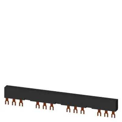 Siemens 3RV1915-3CB – 3-phase busbars Modular spacing 63 mm for 4 switches and accessories Fork shape connections