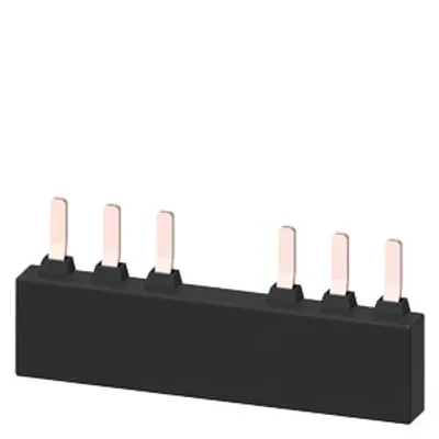 Siemens 3RV1935-3A – 3-phase busbar for 2 circuit breakers Size S2 Modular spacing: 75 mm Siemens 3RV1935-3A – 3-phase busbar for 2 circuit breakers Size S2 Modular spacing: 75 mm