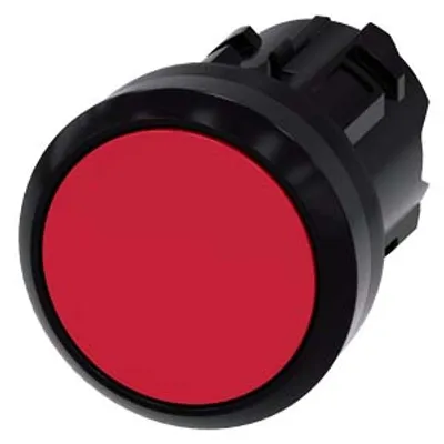 Siemens 3SU1000-0AA20-0AA0-Z X90 – Pushbutton, 22 mm, round, plastic, red, pushbutton, flat
