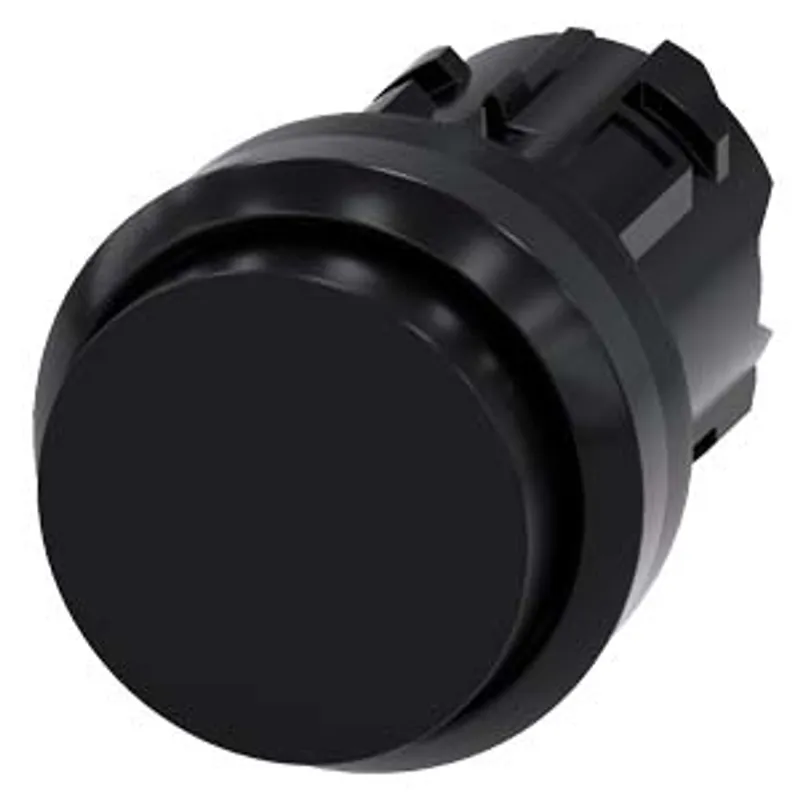 Siemens 3SU1000-0BB10-0AA0-Z X90 – Pushbutton, 22 mm, round, plastic, black, pushbutton