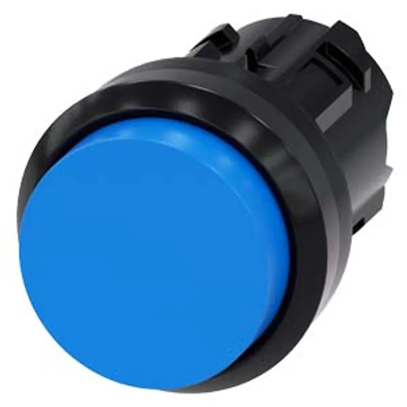Siemens 3SU1000-0BB50-0AA0-Z X90 – Pushbutton, 22 mm, round, plastic, blue, pushbutton, raised