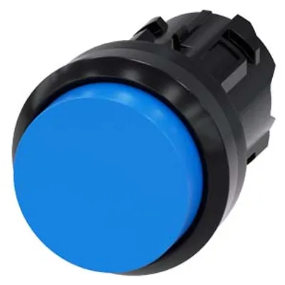 Siemens 3SU1000-0BB50-0AA0 – Pushbutton, 22 mm, round, plastic, blue, pushbutton, raised