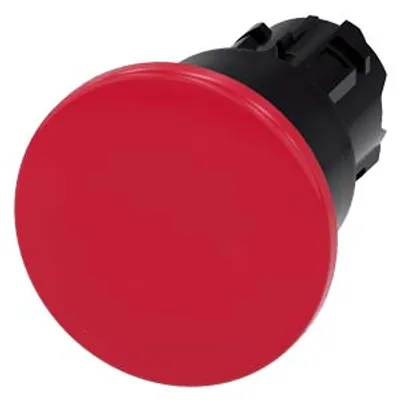 Siemens 3SU1000-1BA20-0AA0-Z Y15 – Mushroom pushbutton, 22 mm, round, plastic, red, 40mm