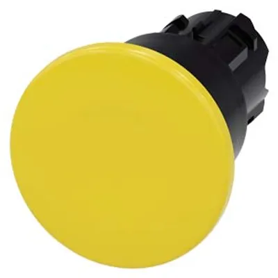Siemens 3SU1000-1BA30-0AA0 – Mushroom pushbutton, 22 mm, round, plastic, yellow, 40 mm