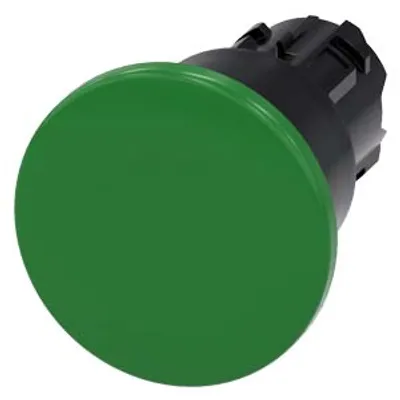 Siemens 3SU1000-1BA40-0AA0-Z Y19 – Mushroom pushbutton, 22 mm, round, plastic, green, 40mm
