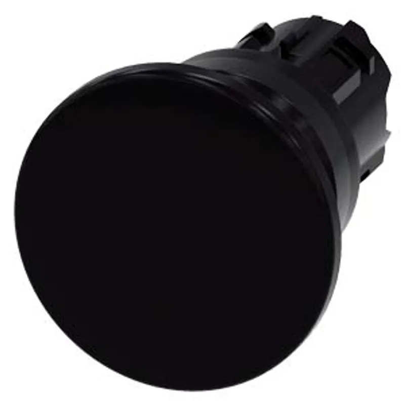 Siemens 3SU1000-1BD10-0AA0-Z Y12 – Mushroom pushbutton, 22 mm, round, plastic, black, 40mm
