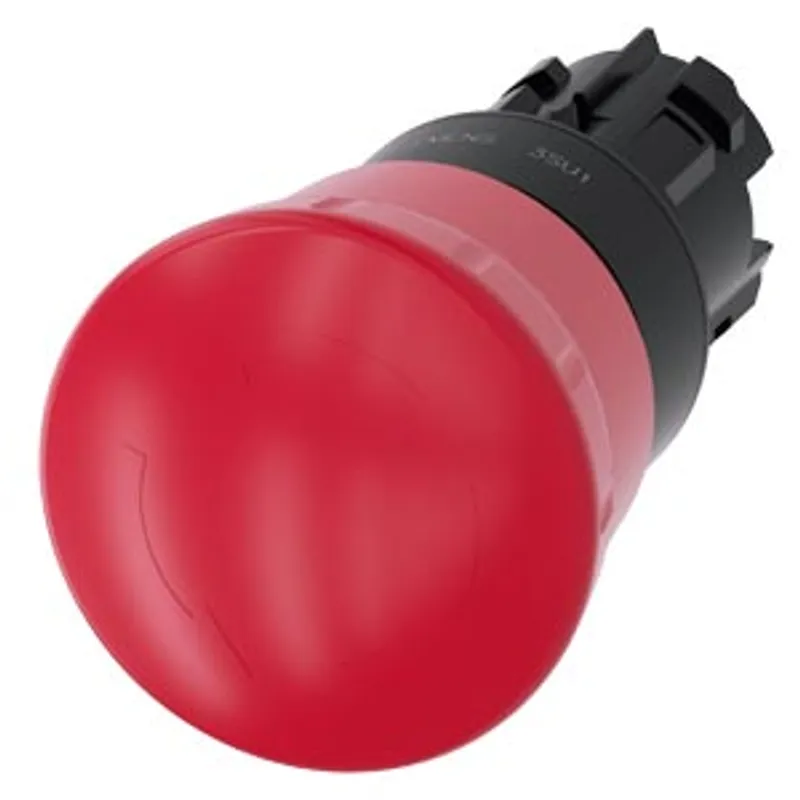 Siemens 3SU1000-1HB20-0AA0-Z Y12 – EMERGENCY STOP mushroom pushbutton, 22 mm, round, plastic